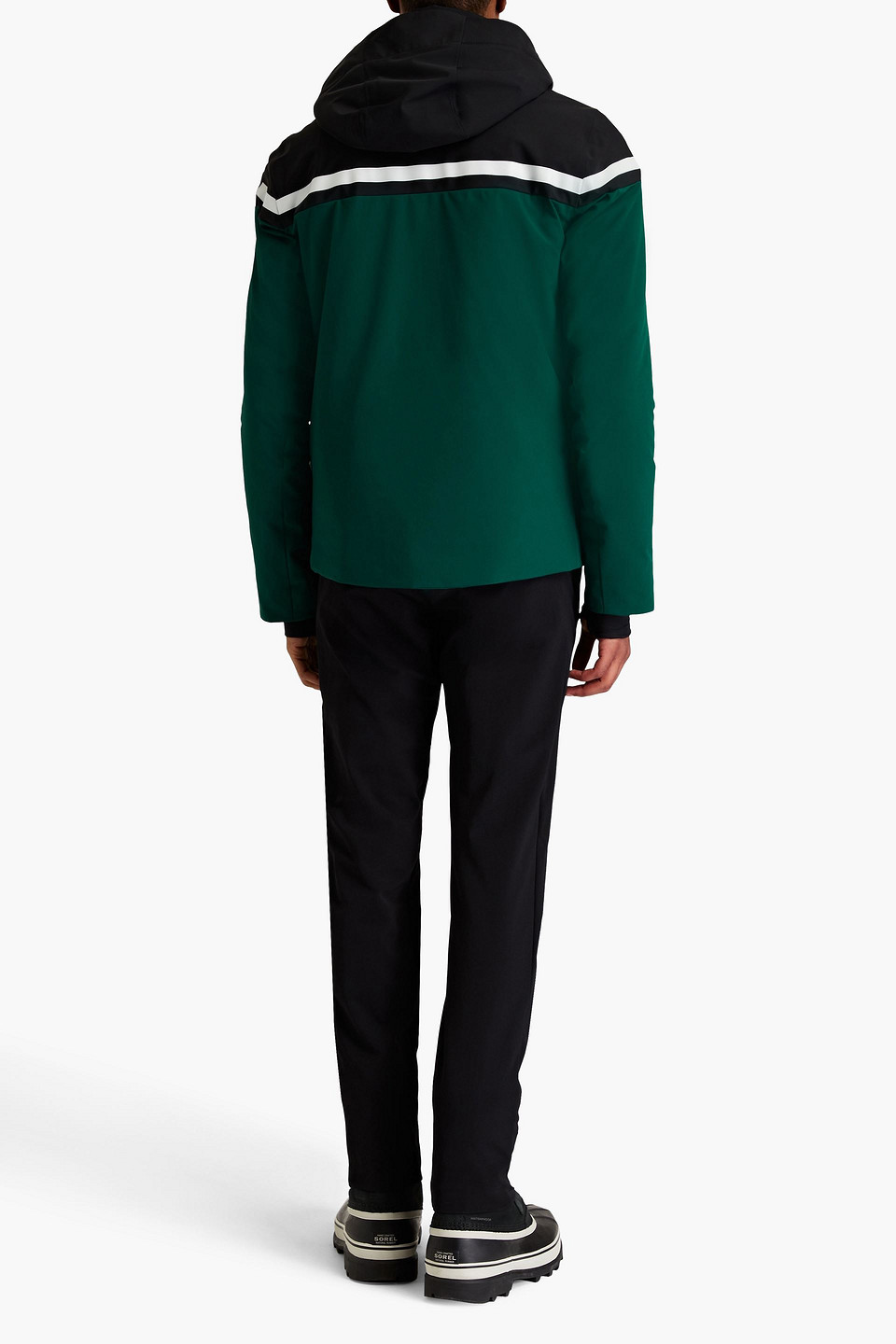 FUSALP ALFONSE STRIPED HOODED SKI JACKET