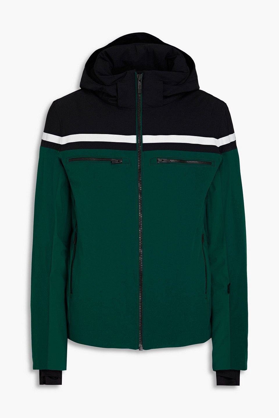 Fusalp Alfonse Striped Ski Jacket In Forest Green