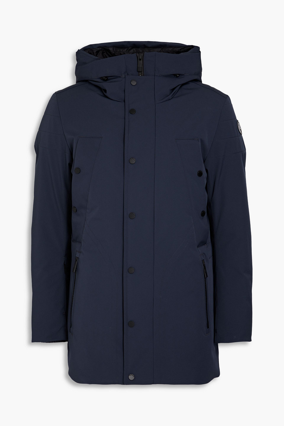 Fusalp Hooded Down Ski Jacket In Midnight Blue