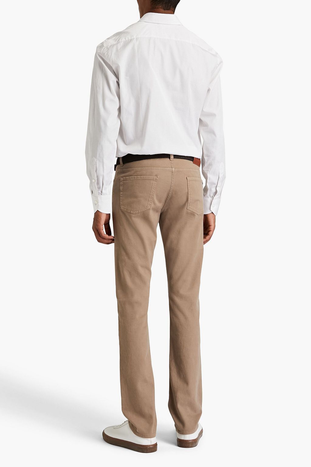CANALI Stretch-cotton twill pants