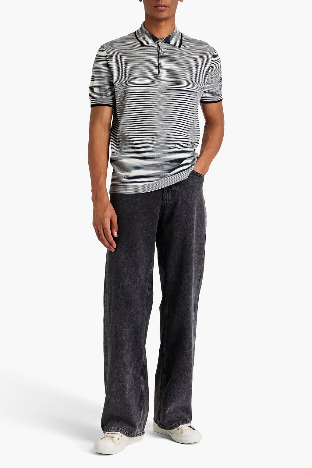 MISSONI Space-dyed cotton polo shirt