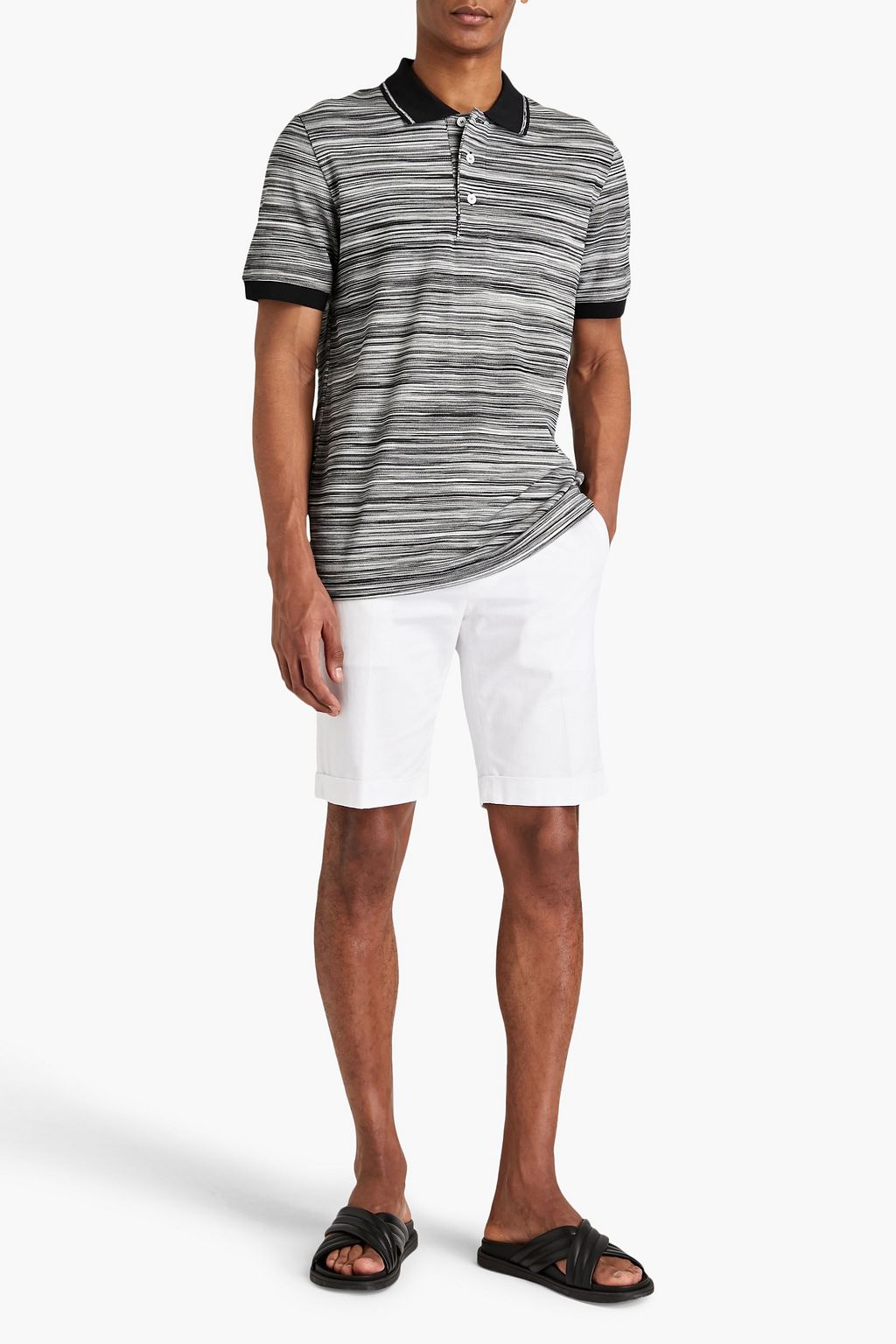 MISSONI Space-dyed cotton polo shirt