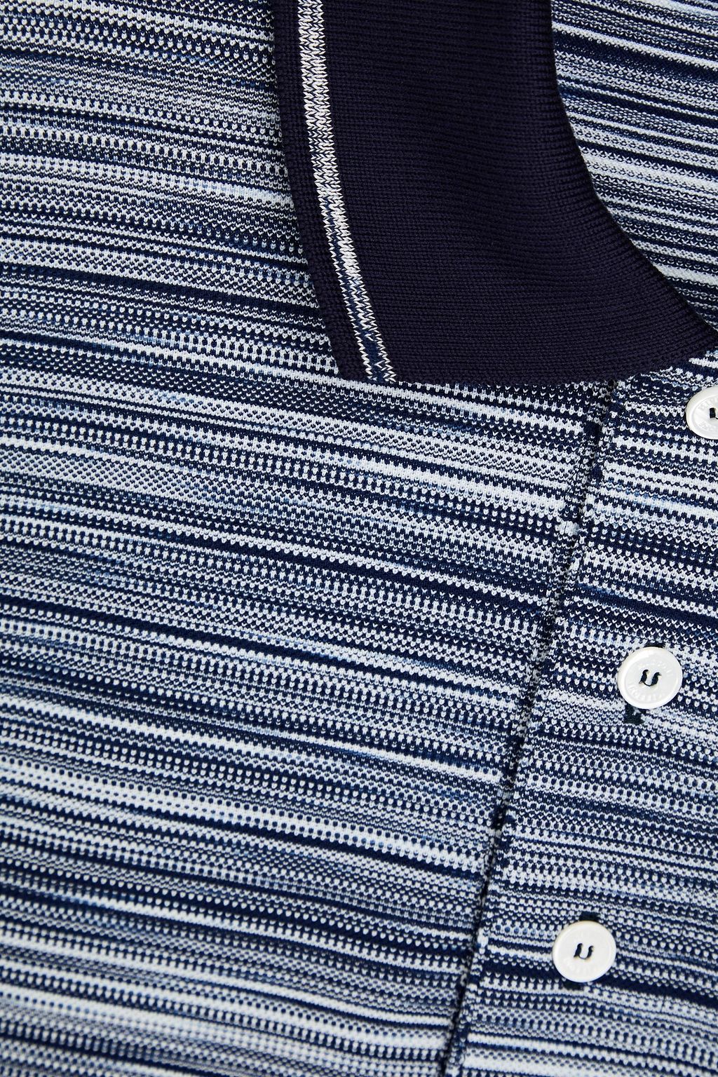 MISSONI Space-dyed cotton polo shirt