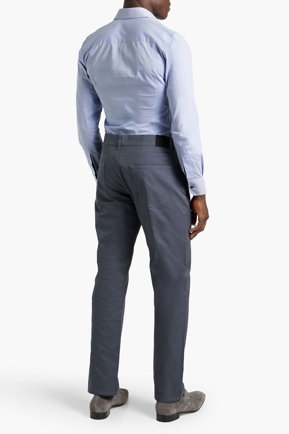 DUNHILL COTTON-TWILL PANTS 