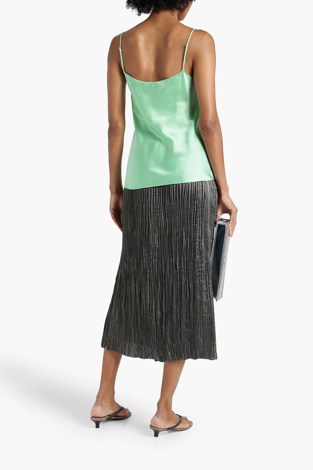 VINCE. Silk-satin crepe camisole
