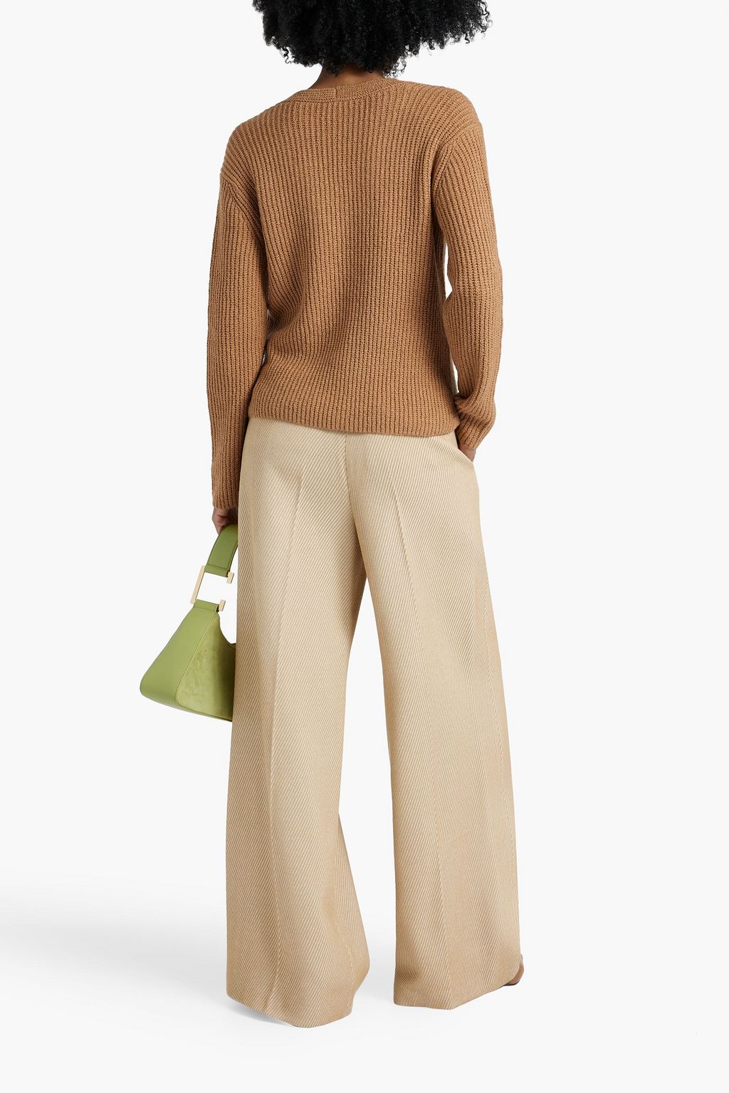 VINCE. Ribbed cotton-blend sweater