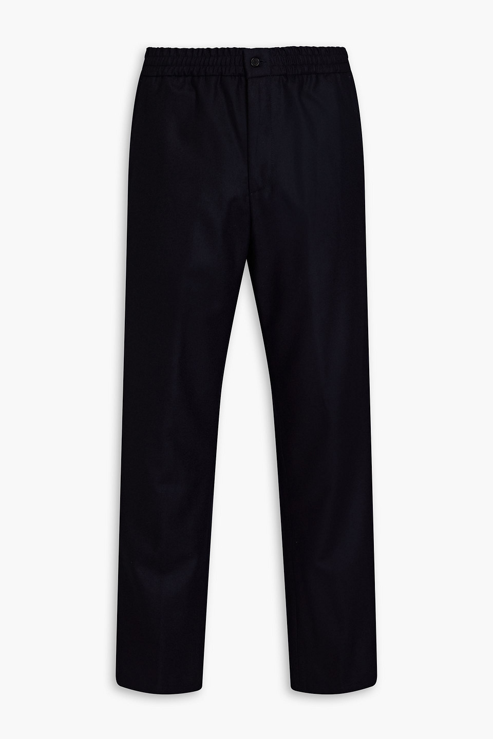 Dunhill Wool-flannel Pants In Midnight Blue