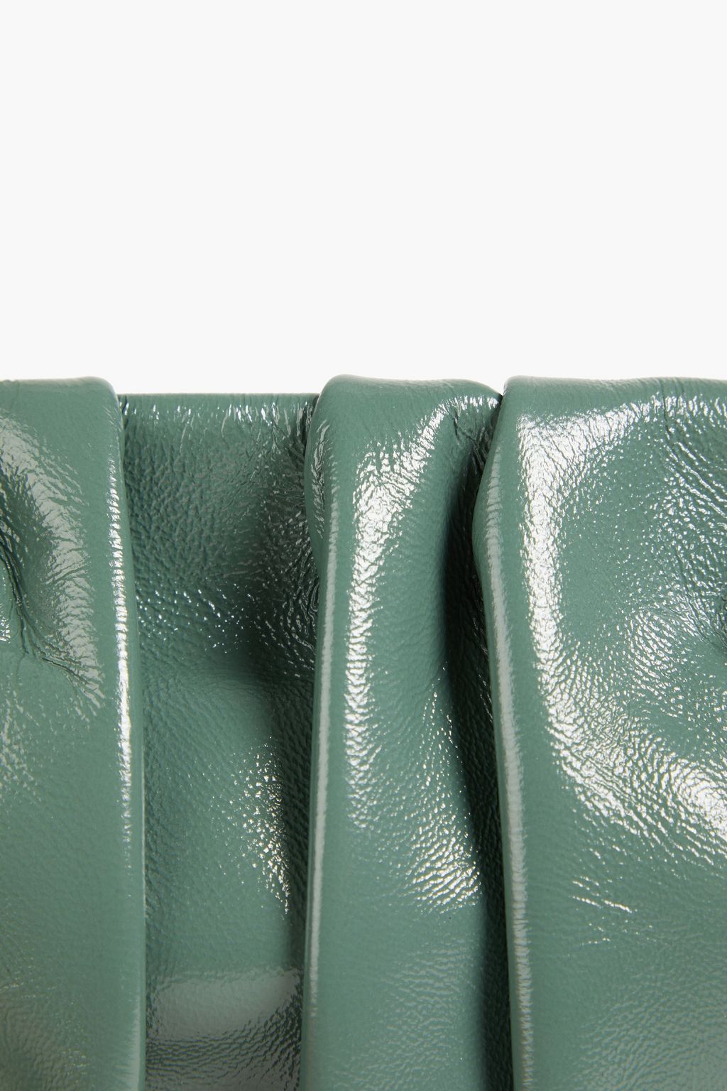 ELLEME Vague pleated patent-leather shoulder bag