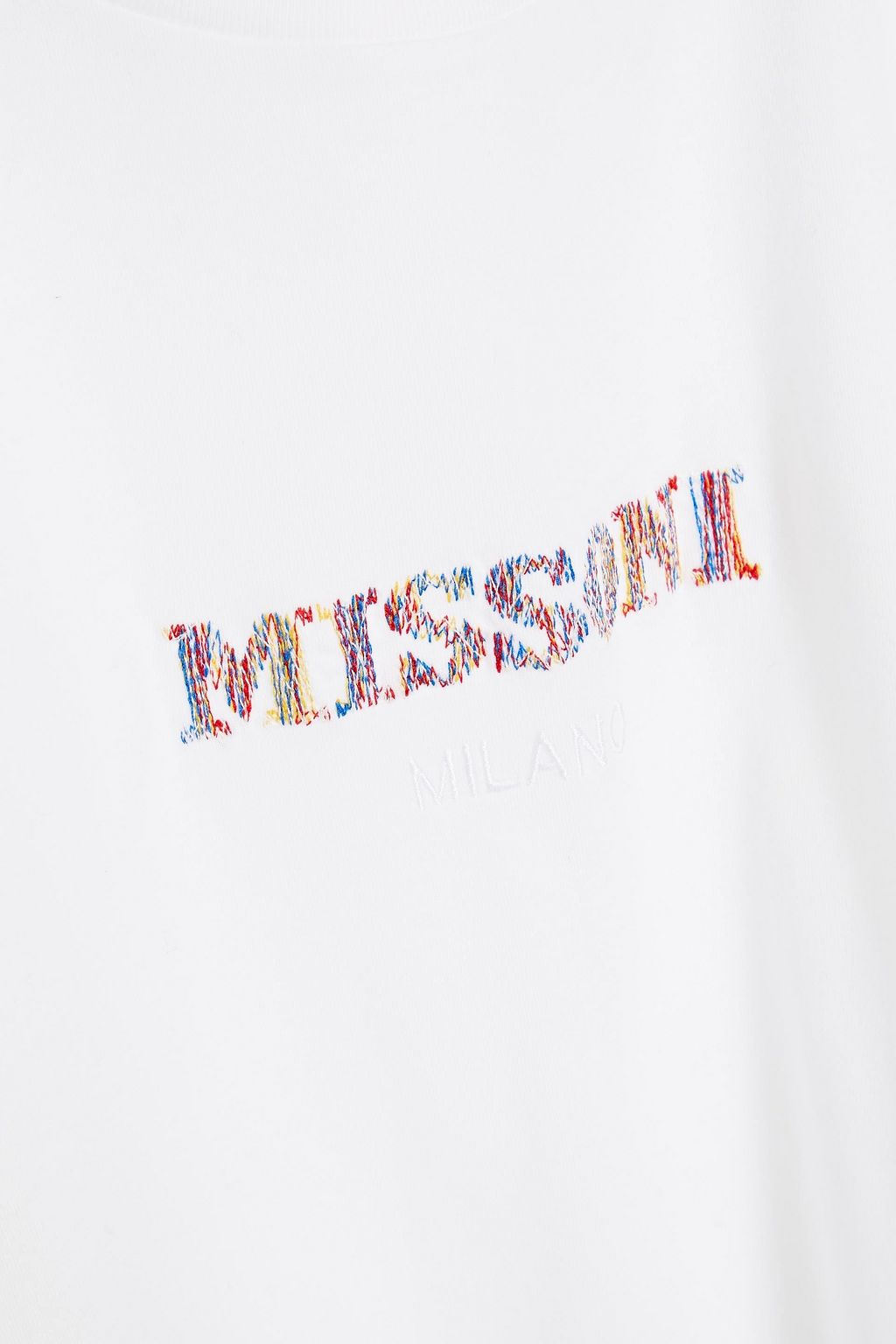 MISSONI Embroidered cotton-jersey T-shirt