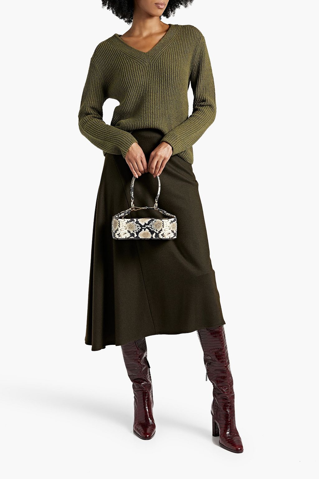 VINCE. Ribbed cotton-blend sweater