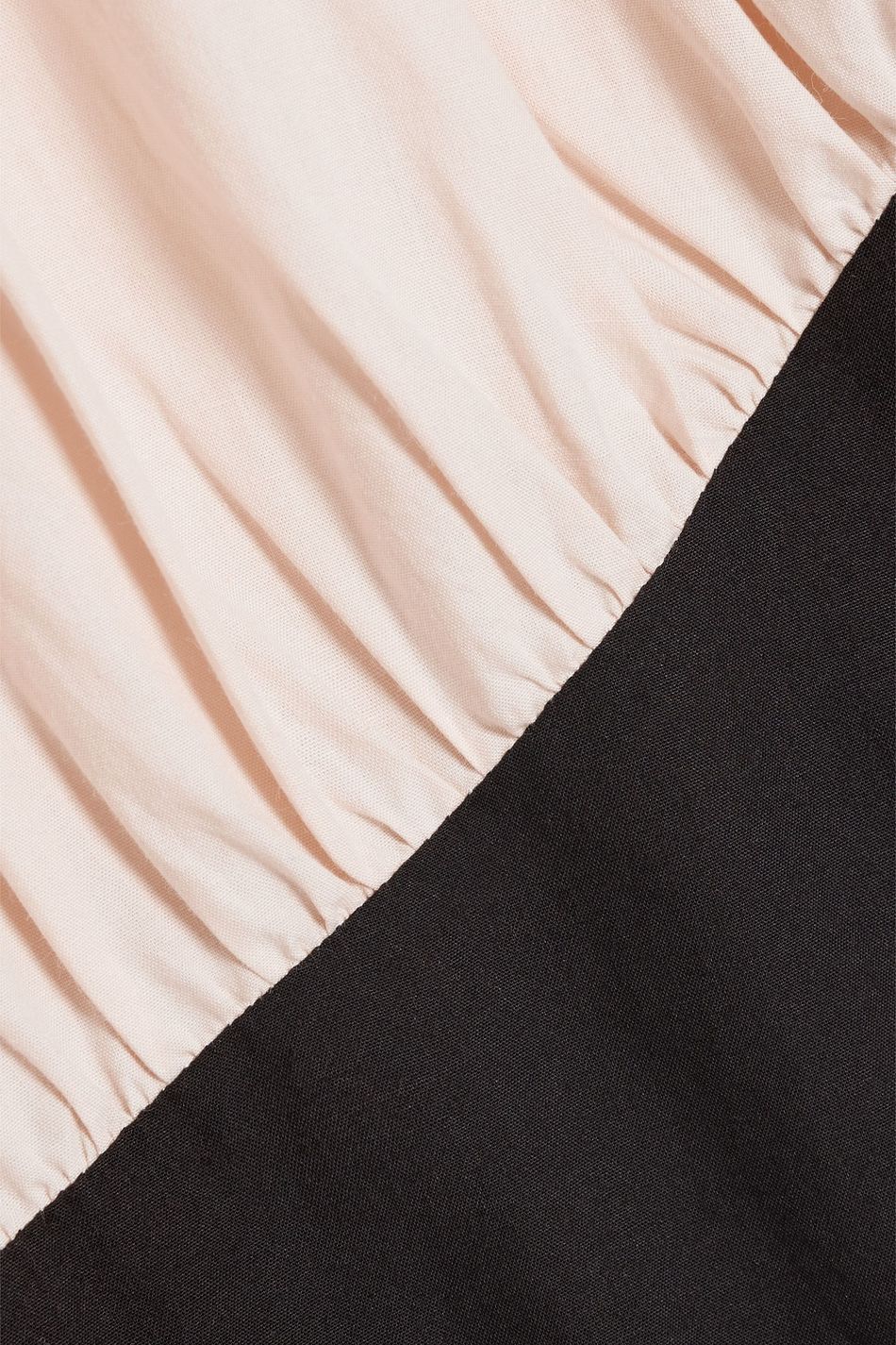 BATSHEVA Devon twotone cottonpoplin peplum mini dress THE