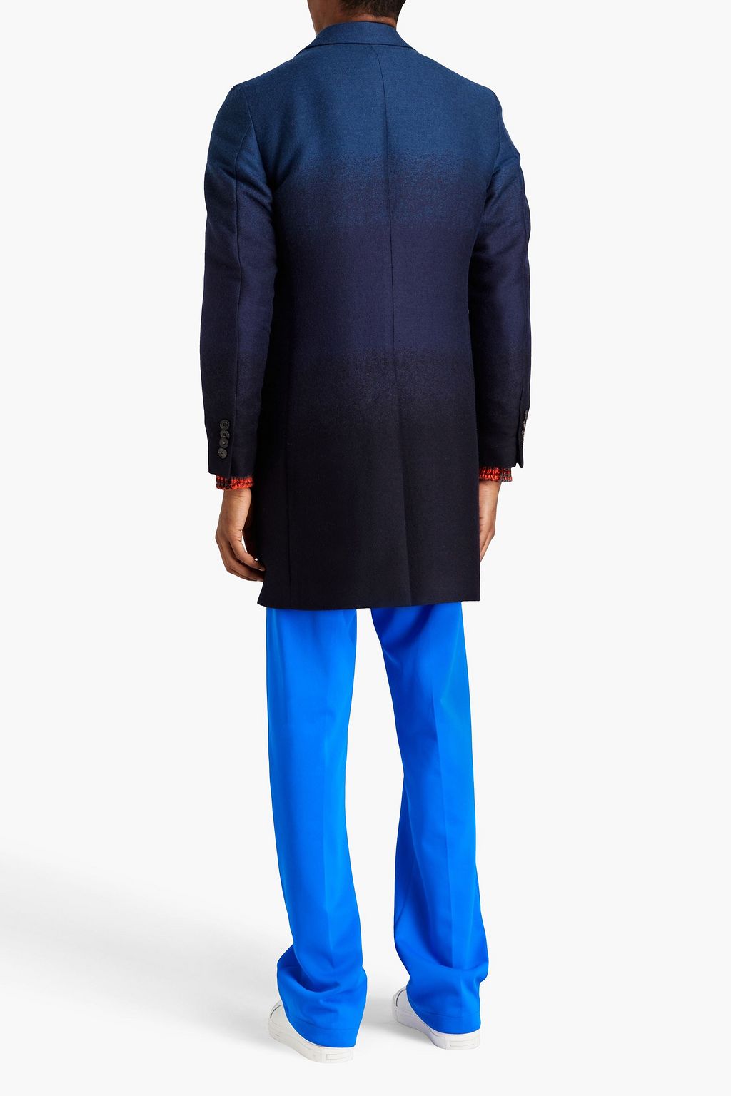 MISSONI Double-breasted dégradé wool-blend twill coat