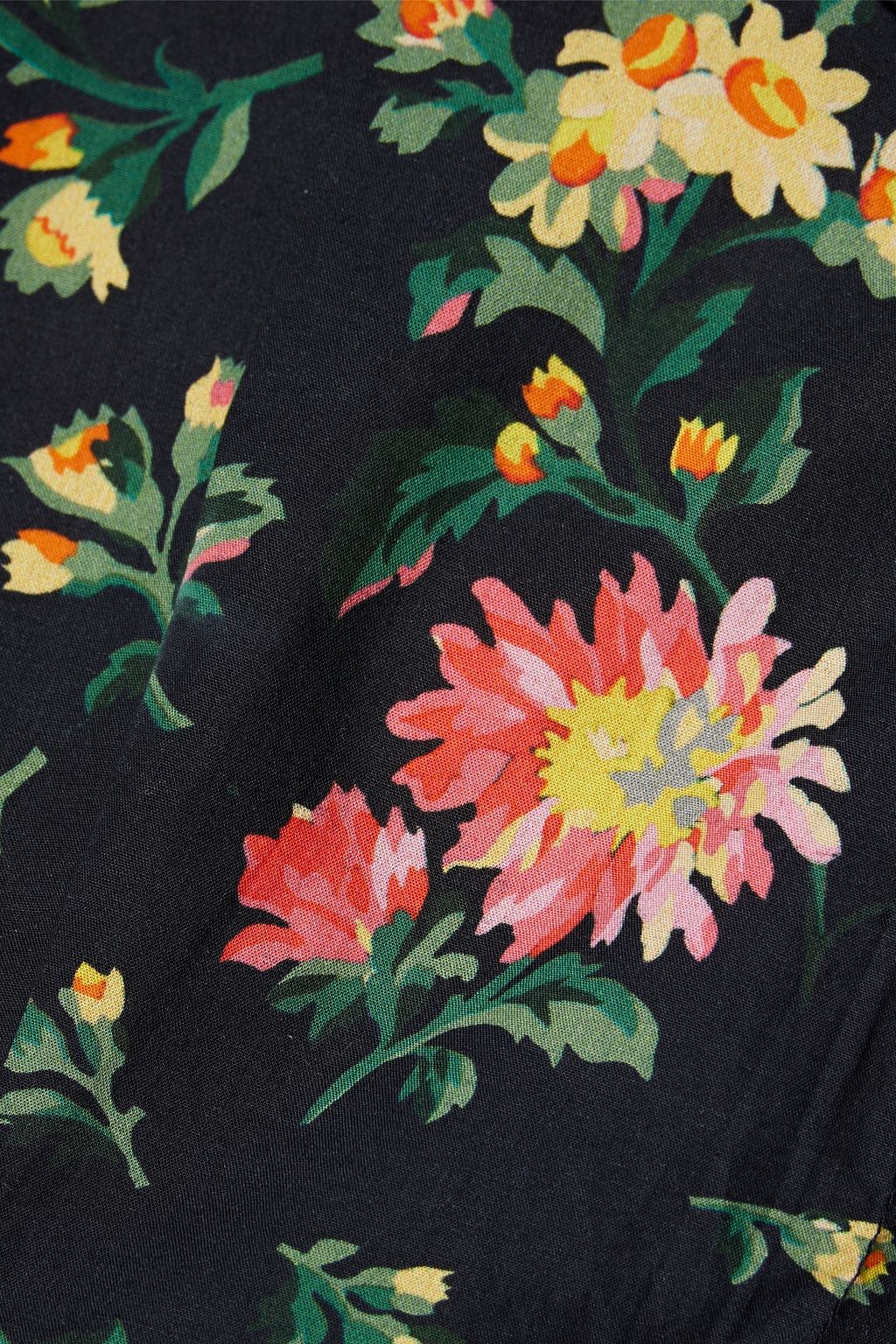 BATSHEVA X LAURA ASHLEY بلوزة «نيا» من قطن بوبلين مزينة بكشاكش وطبعة الأزهار