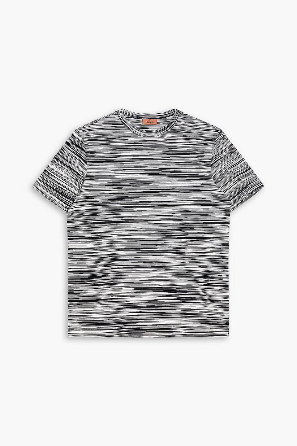 missoni - space-dyed cotton-jersey t-shirt - black - m