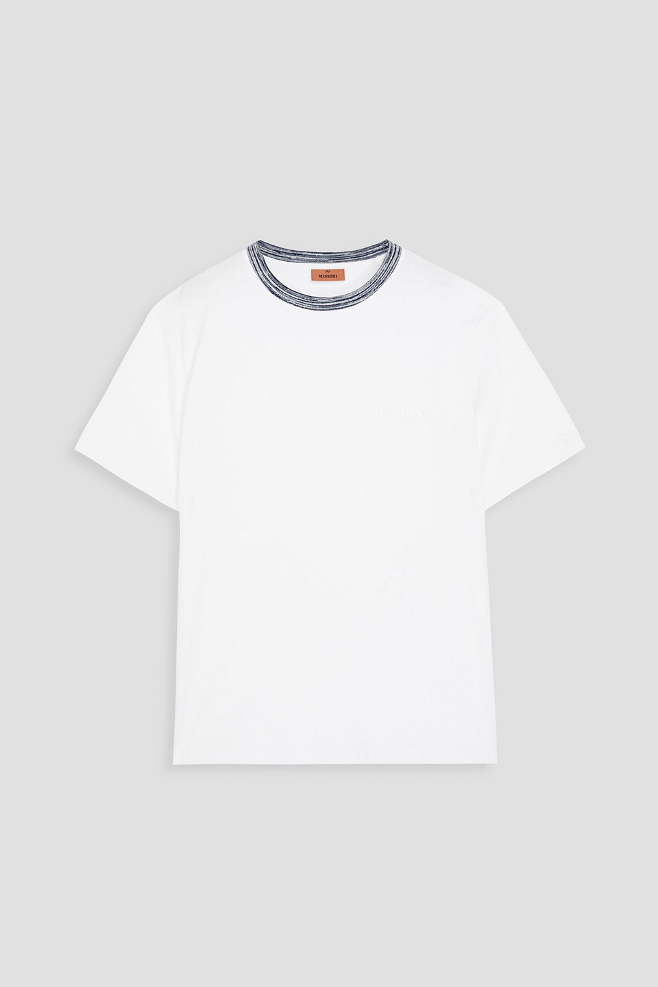 Shop Missoni Cotton-jersey T-shirt In White