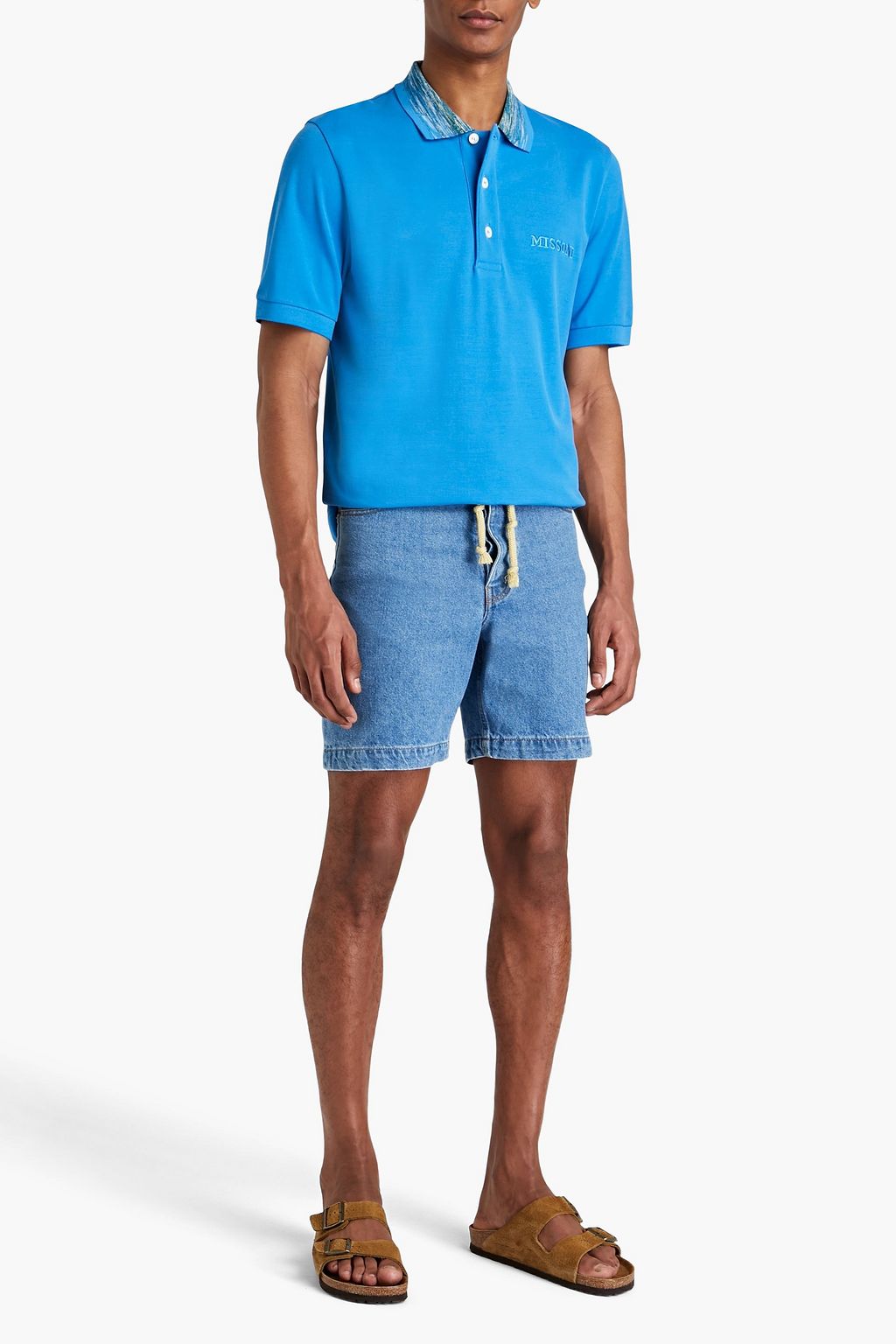MISSONI Cotton-piqué polo shirt