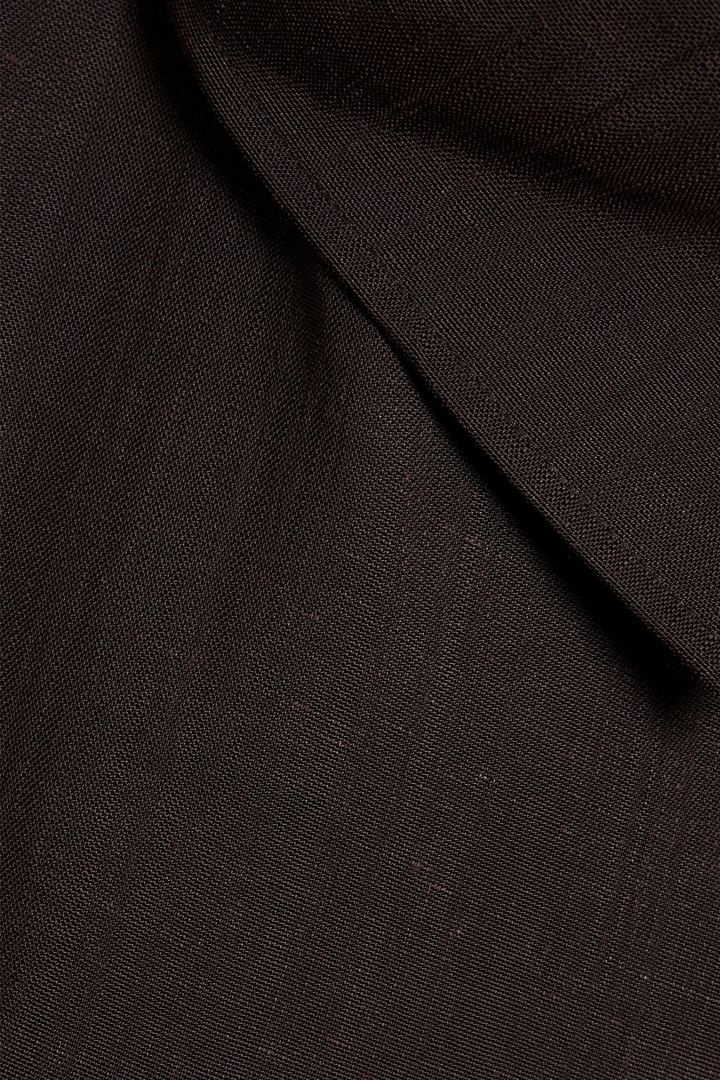 CO Double-breasted slub woven coat