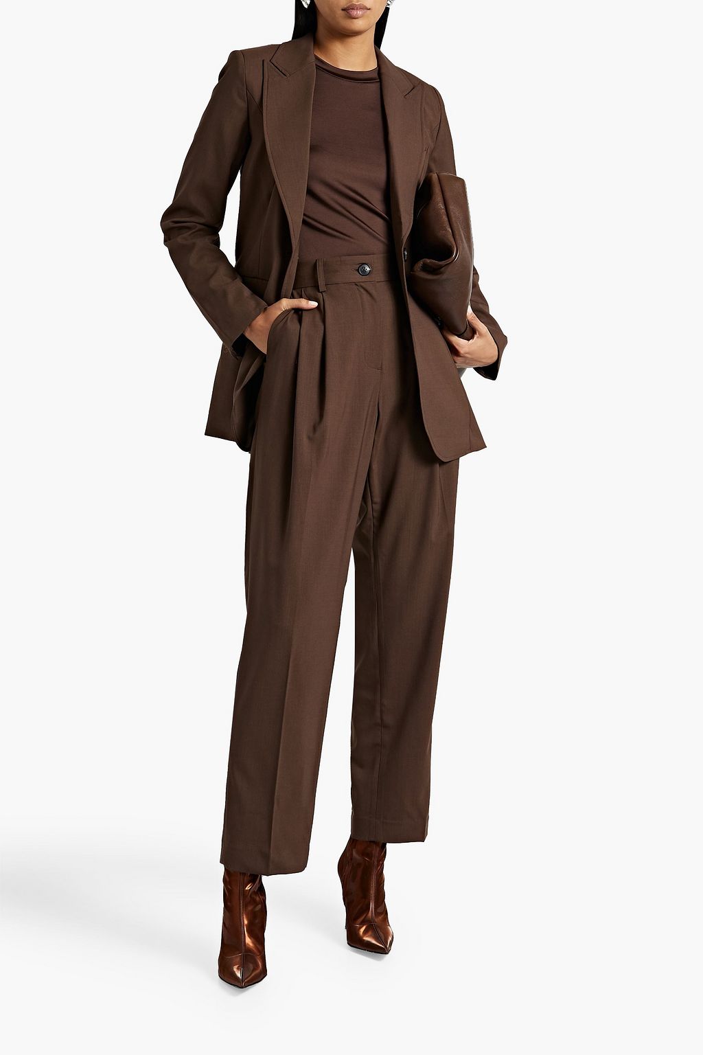 CO Grain de poudre wool tapered pants