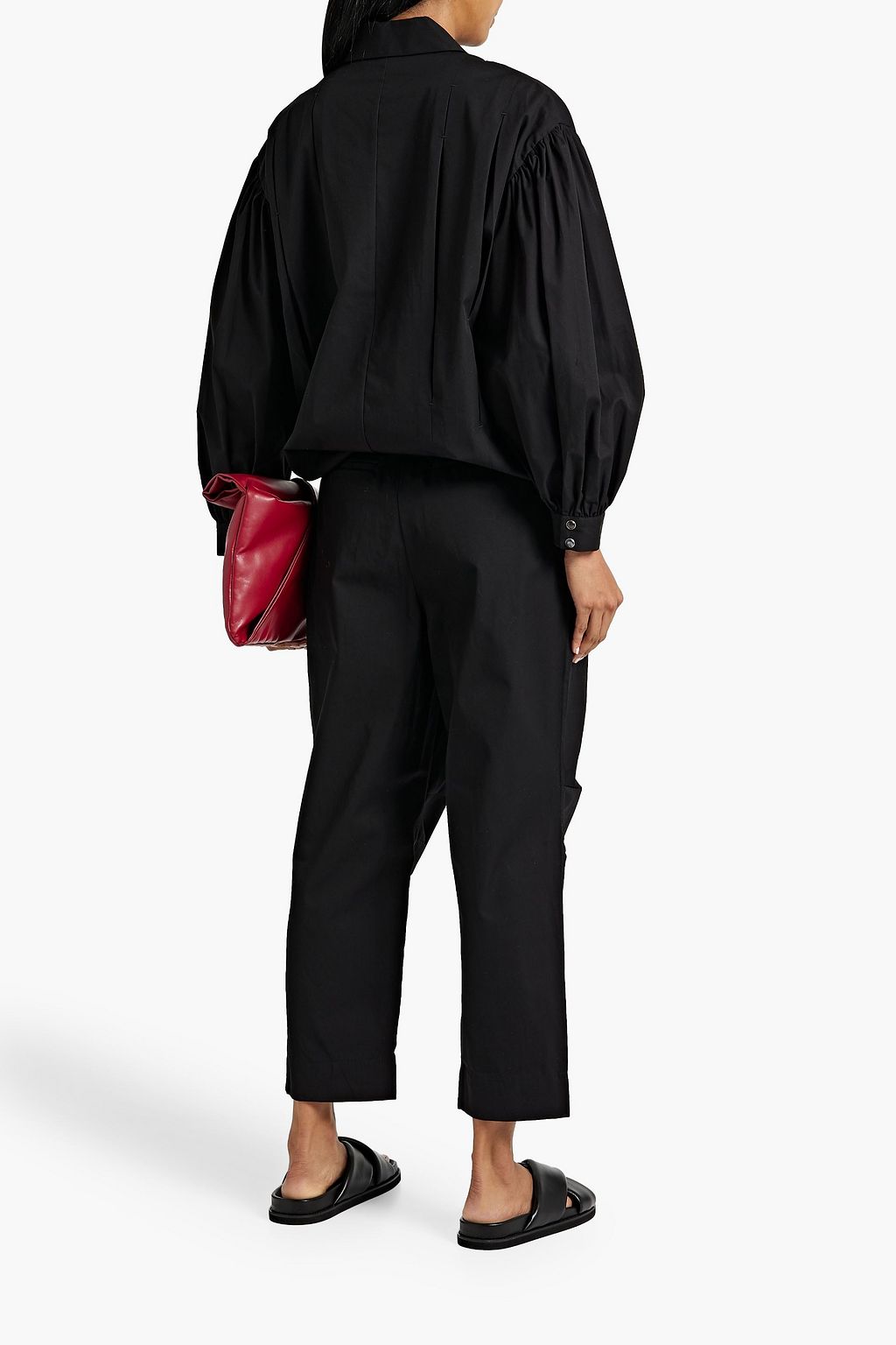 CO Cropped cotton-twill tapered pants