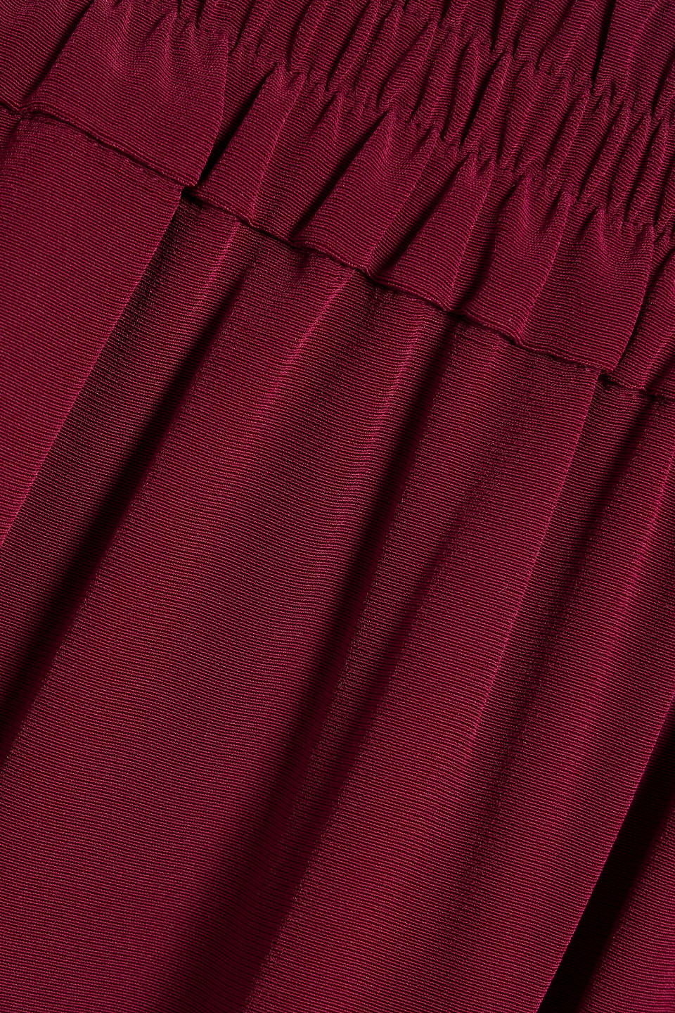 Shop Co Crepe Wide-leg Pants In Claret