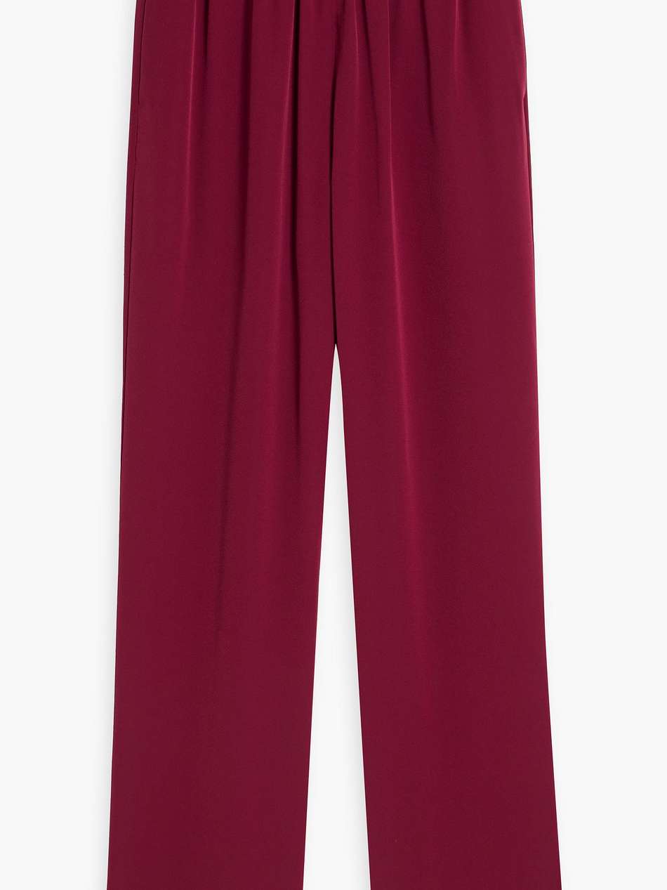 crepe wide-leg pants