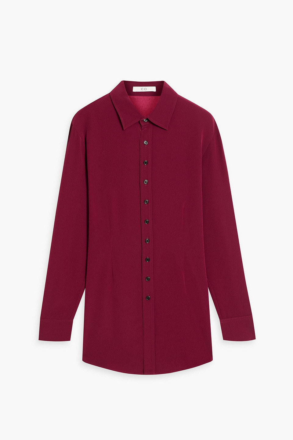 Co Crepe Shirt In Claret