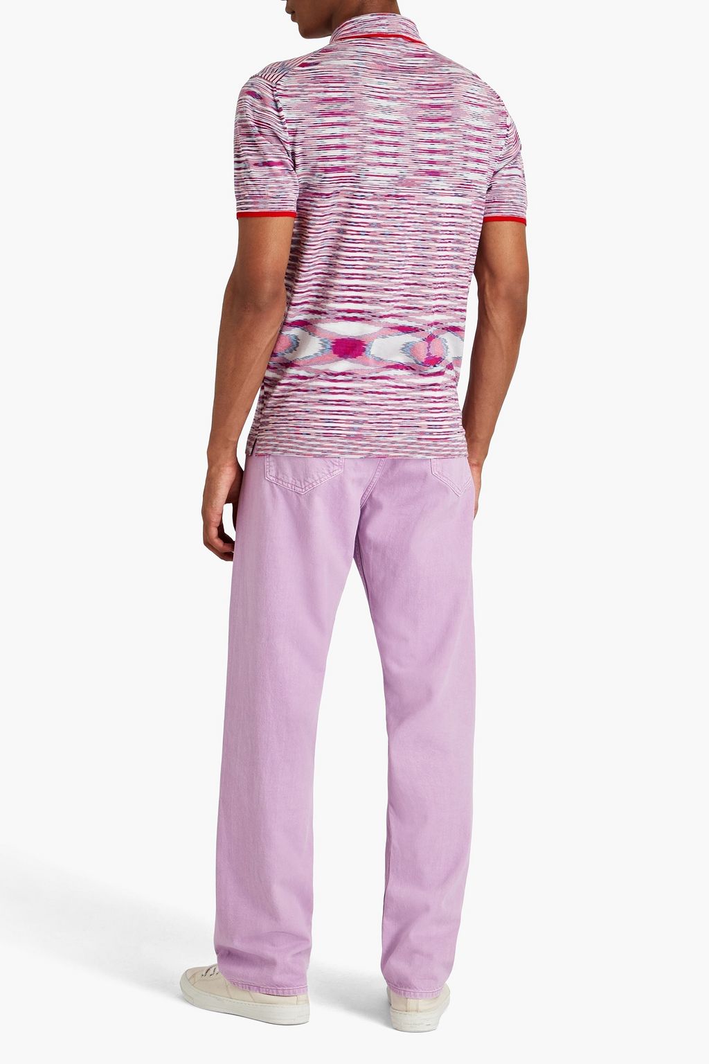 MISSONI 스페이스 다이 코튼 폴로 셔츠