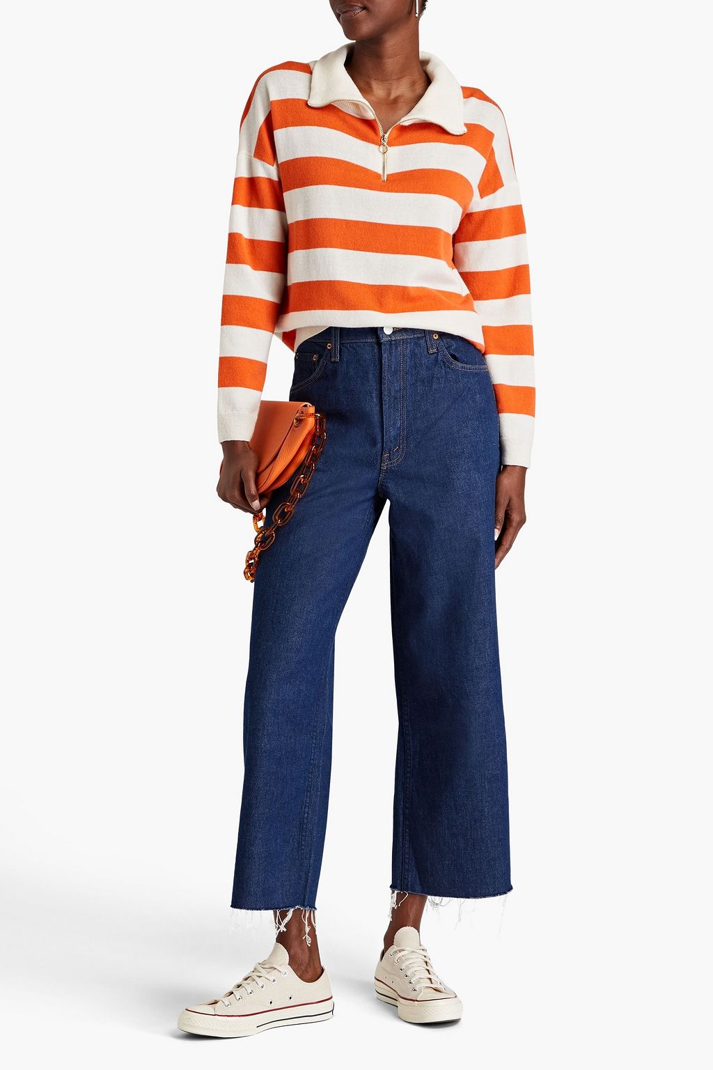 MOTHER Fun Dip high-rise wide-leg jeans