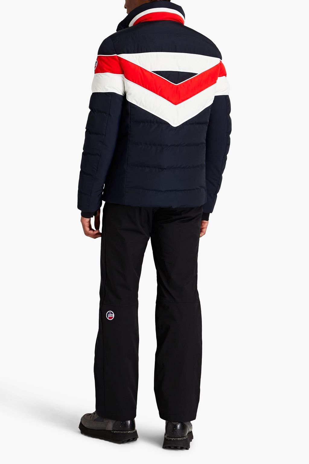 FUSALP Fernand quilted striped ski jacket