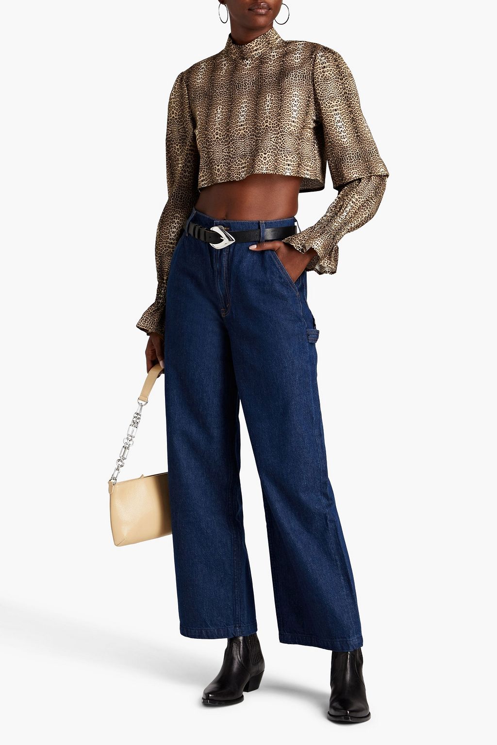MOTHER Fun Dip low-rise wide-leg jeans