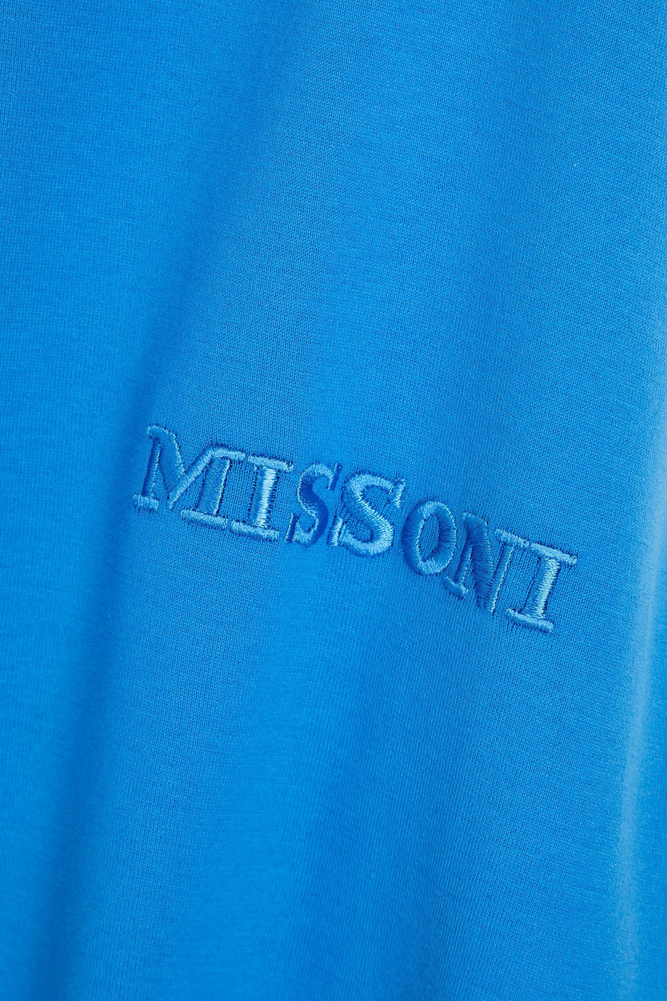 Shop Missoni Cotton-jersey T-shirt In Azure