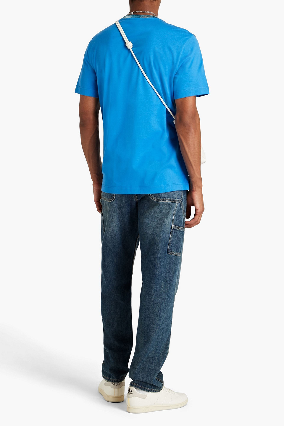 Shop Missoni Cotton-jersey T-shirt In Azure