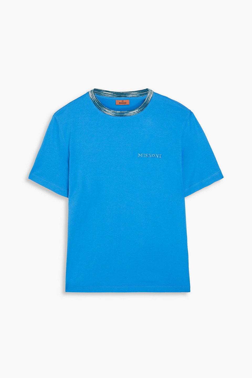 Missoni Cotton-jersey T-shirt In Azure