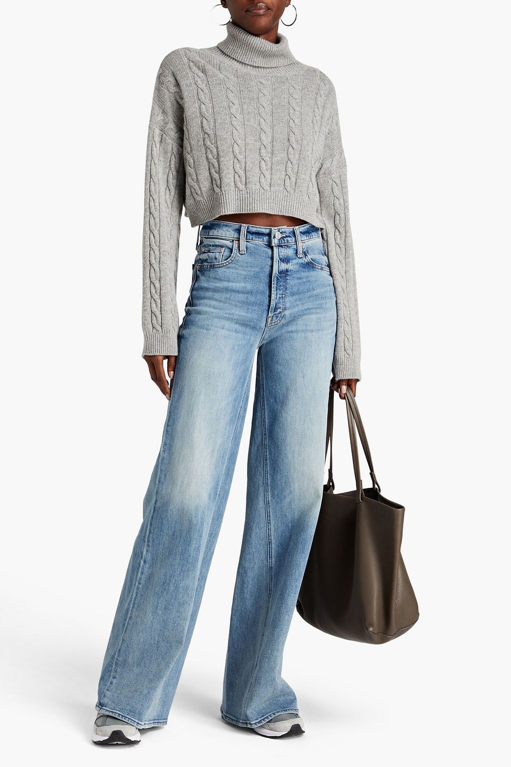 MOTHER Enchanter Heel high-rise wide-leg jeans