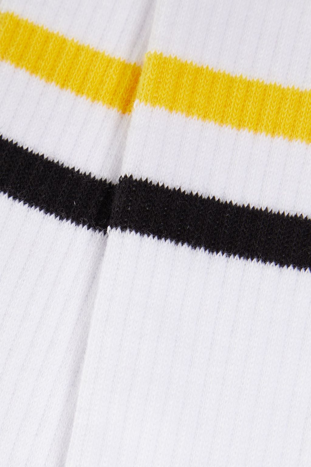 JW ANDERSON Striped ribbed cotton-blend socks