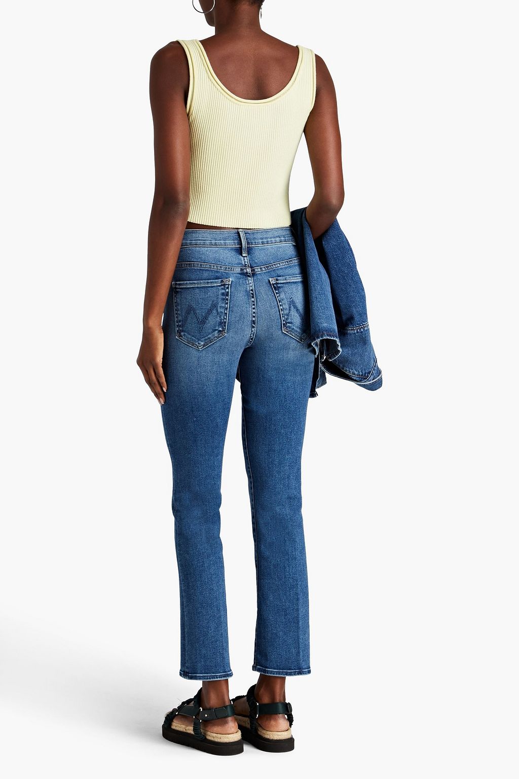MOTHER Insider Flood high-rise bootcut jeans