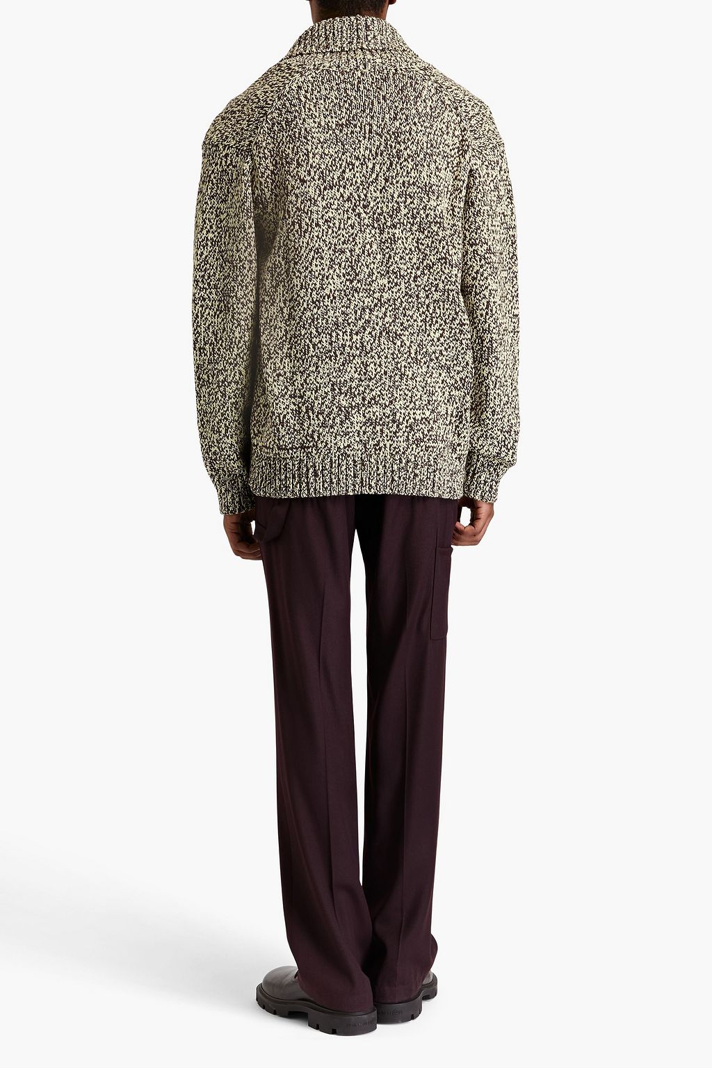 NANUSHKA Marled cotton-blend cardigan