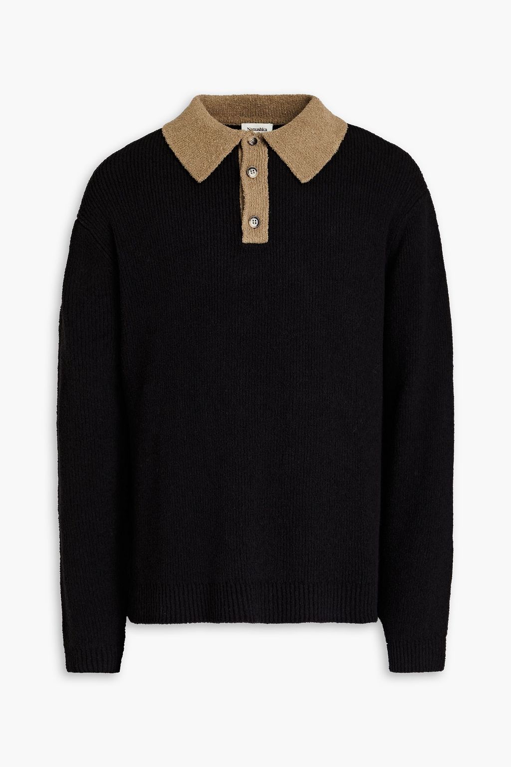 NANUSHKA Cotton-blend polo sweater | THE OUTNET