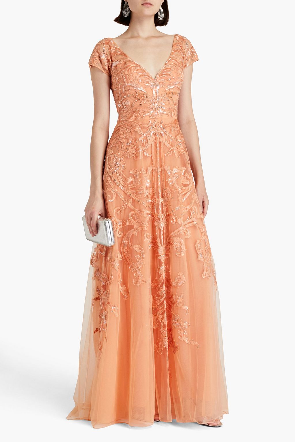 ZUHAIR MURAD Embellished embroidered tulle gown