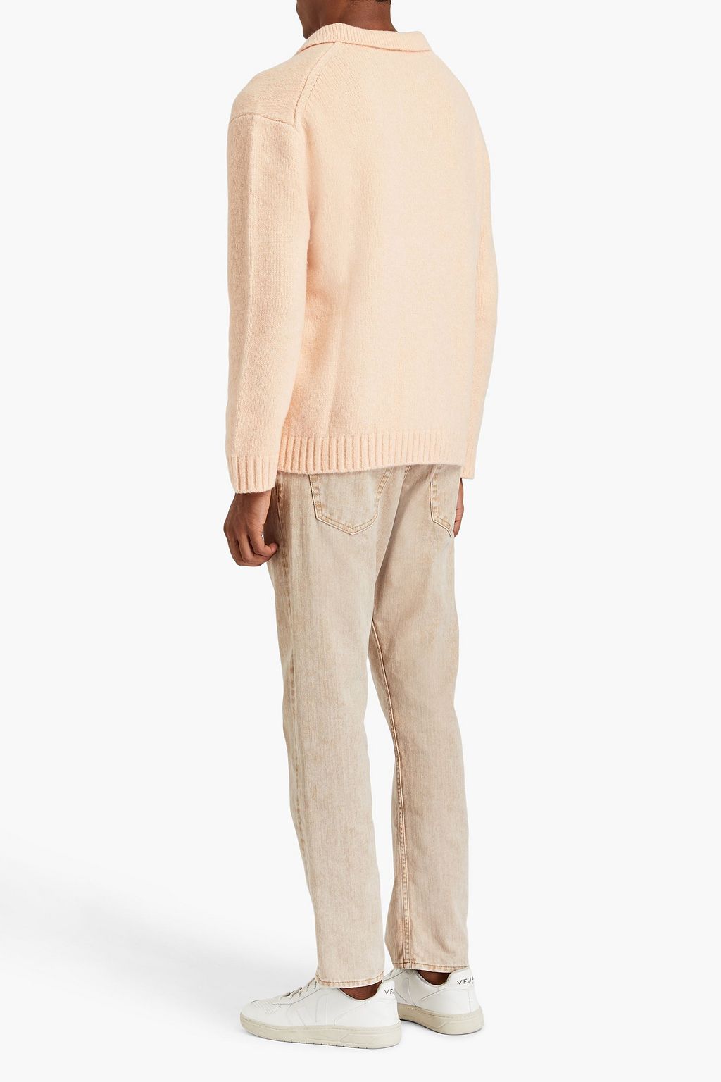 NANUSHKA Merino wool-blend polo sweater