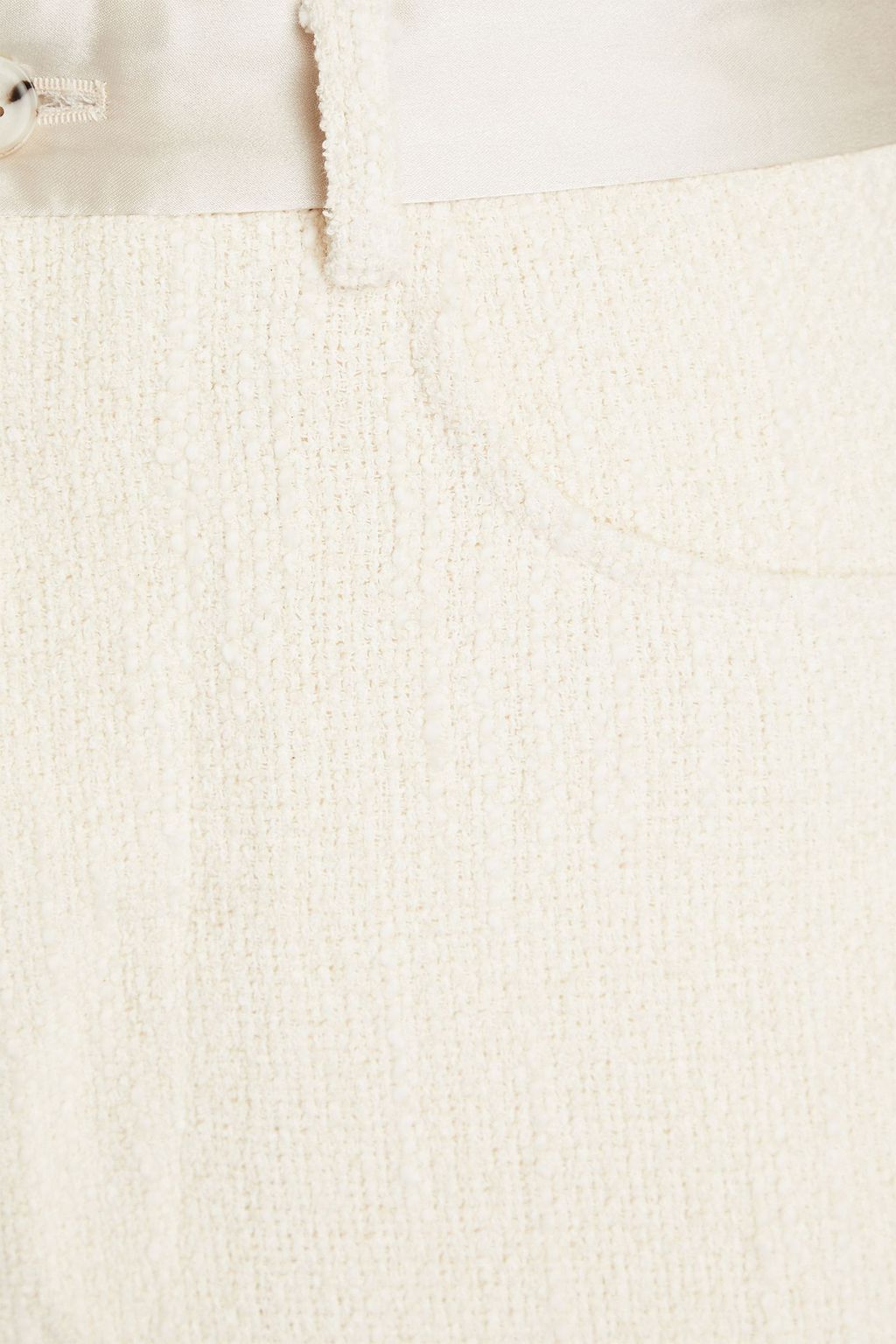 NANUSHKA Hose aus Tweed mit Satinbesatz
