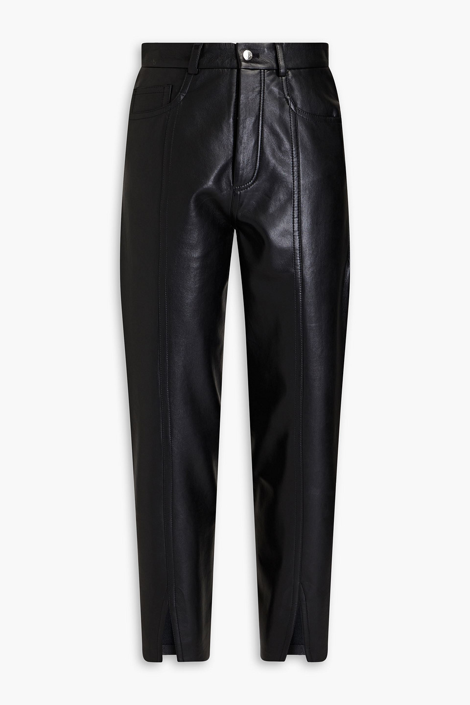 Nanushka Tapered Okobor Trousers In Black