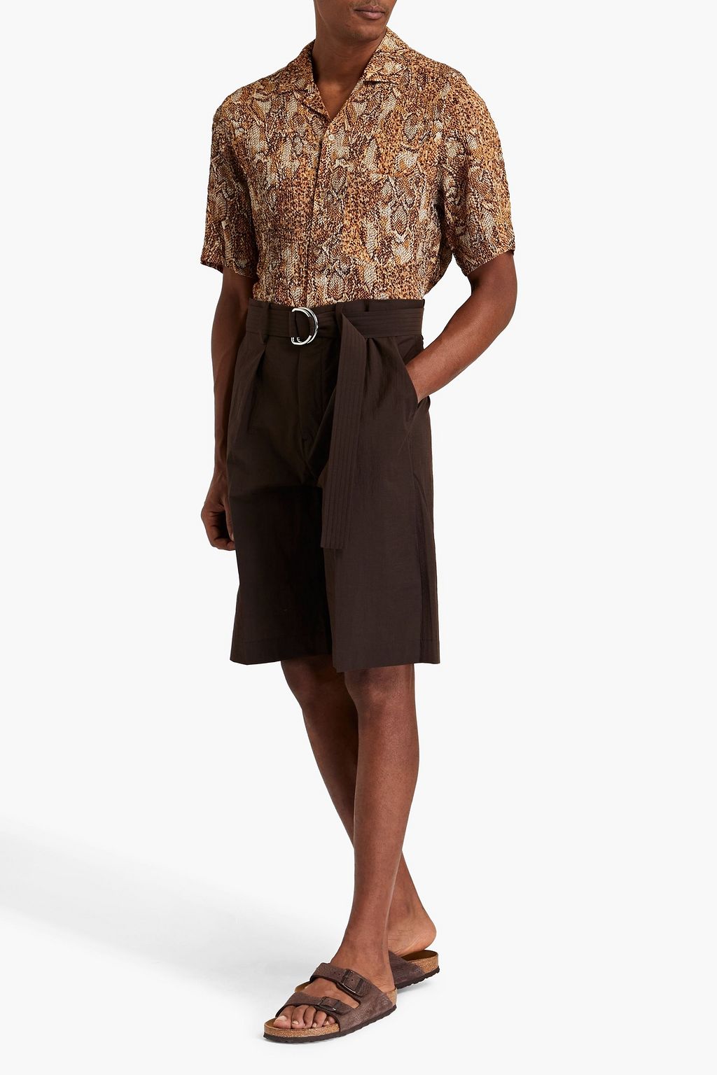 NANUSHKA Cotton-crepe shorts