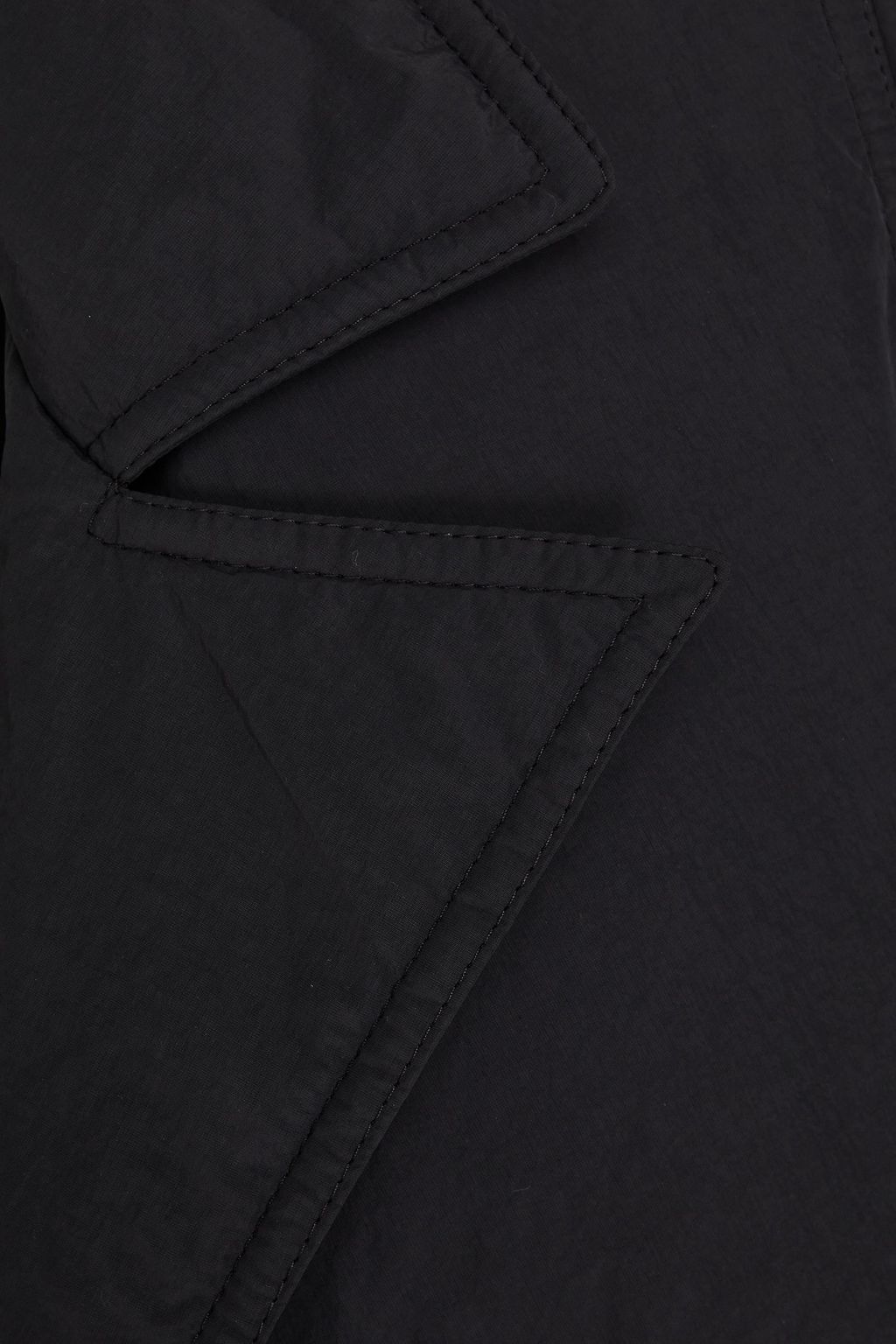 NANUSHKA Double-breasted shell peacoat