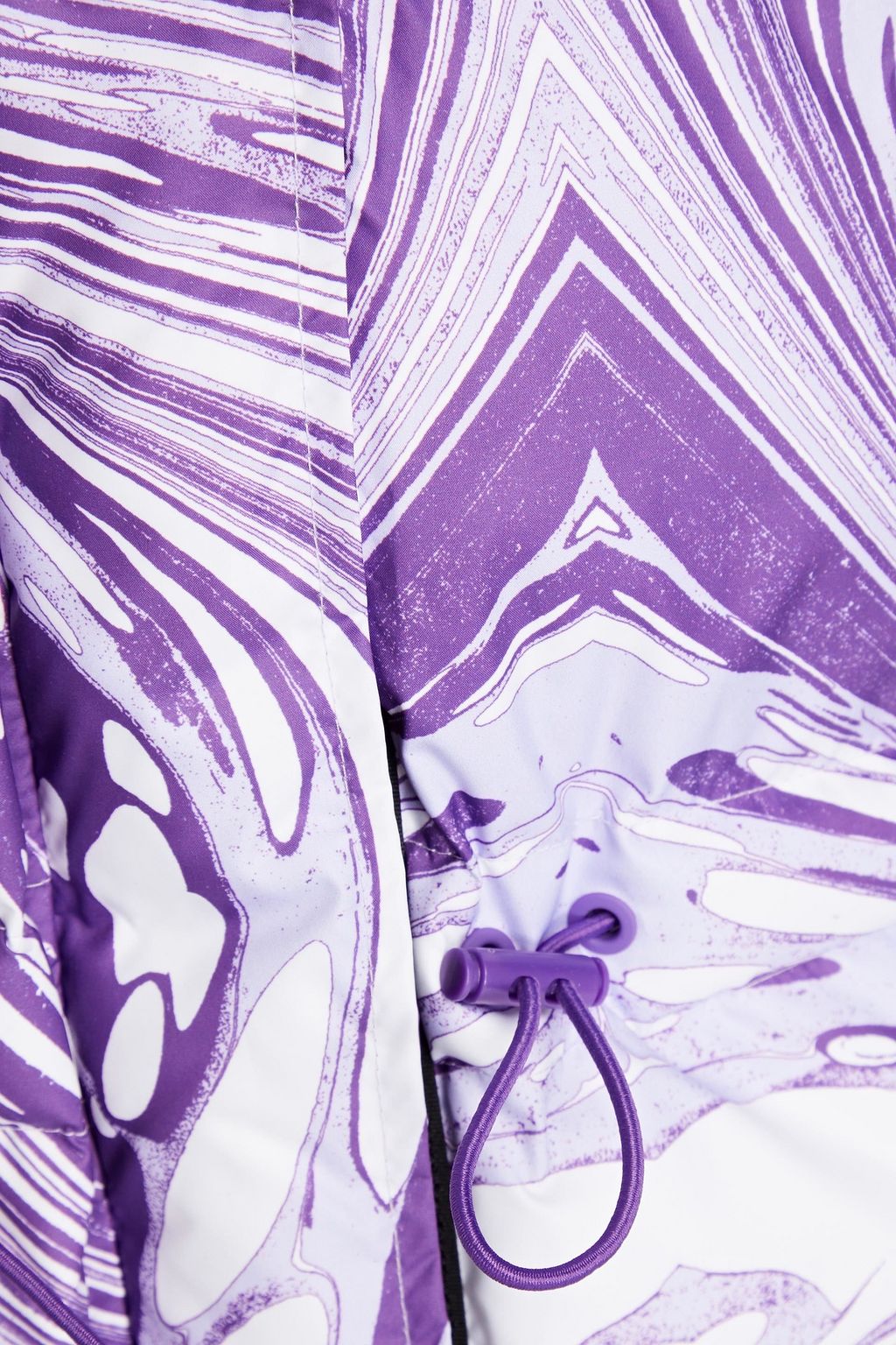 ADIDAS BY STELLA MCCARTNEY Quilted printed shell hooded jacket