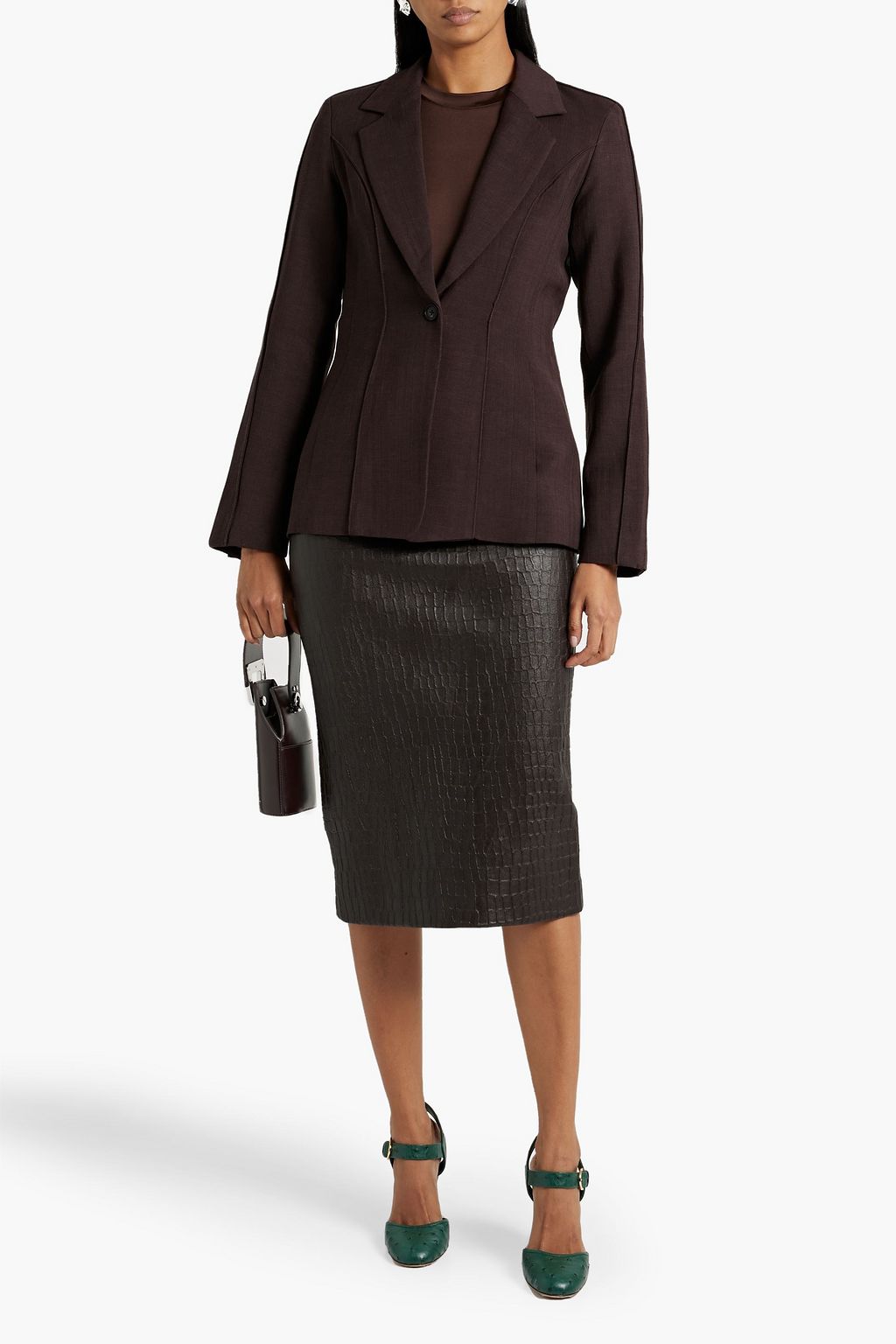 CO Woven blazer