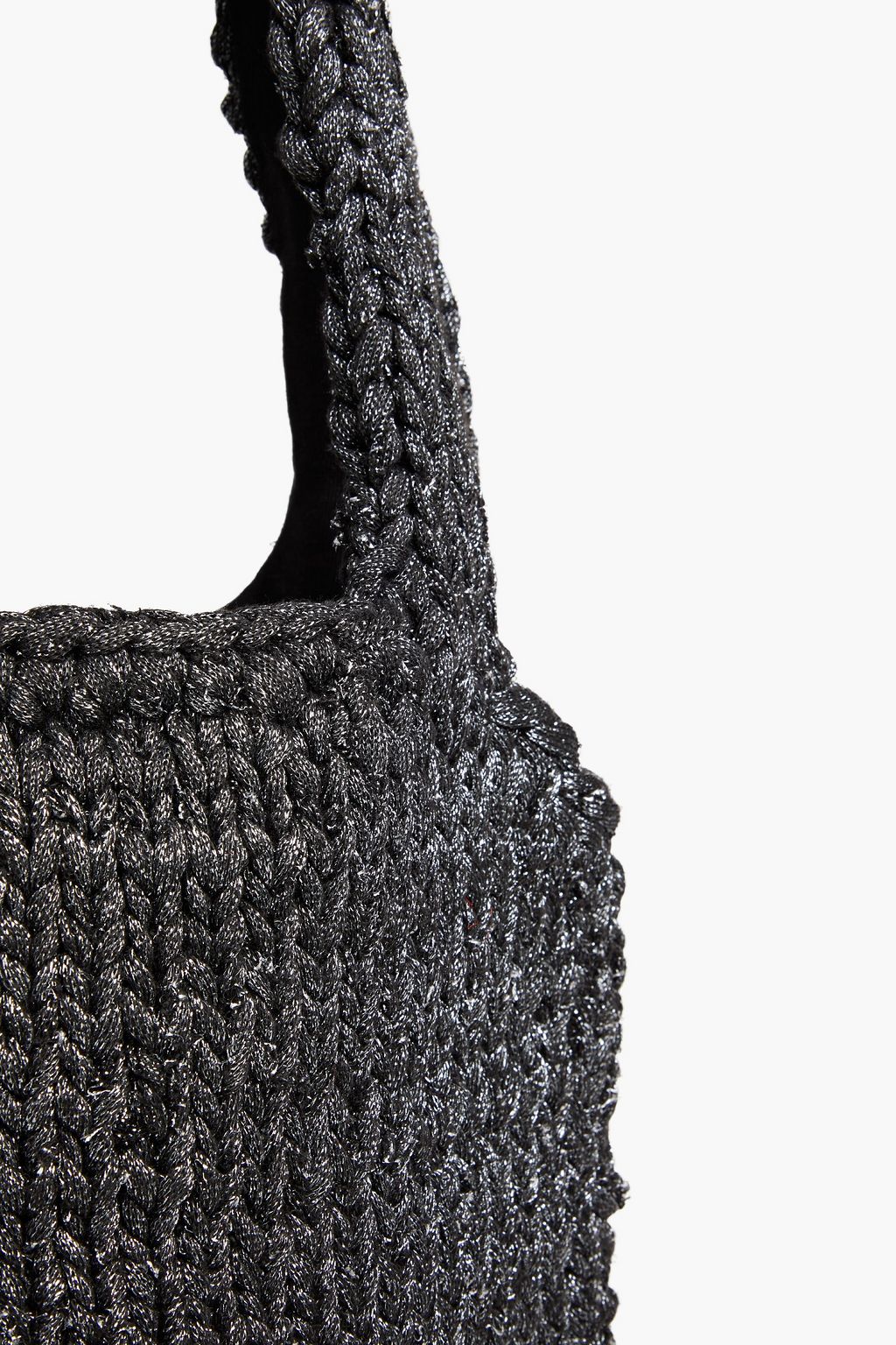 JW ANDERSON Metallic knitted tote