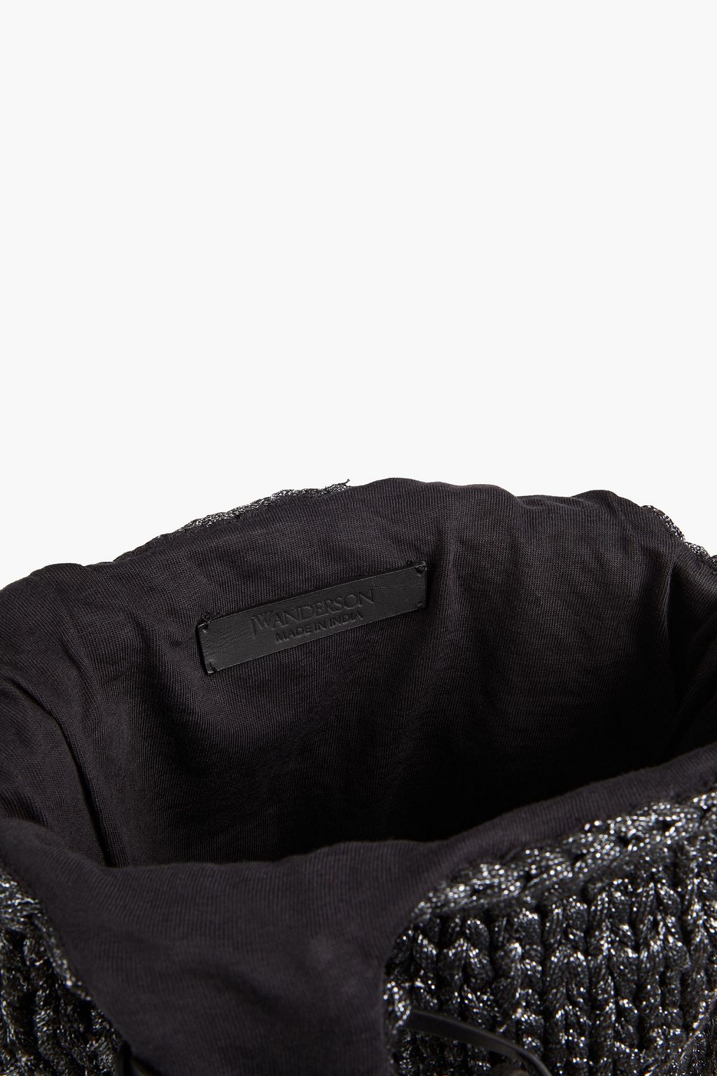 JW ANDERSON Metallic knitted tote