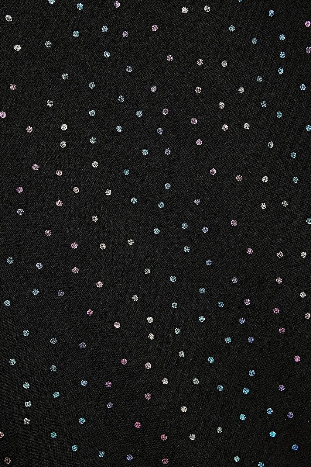BATSHEVA Emily velvet-trimmed polka-dot chiffon mini dress