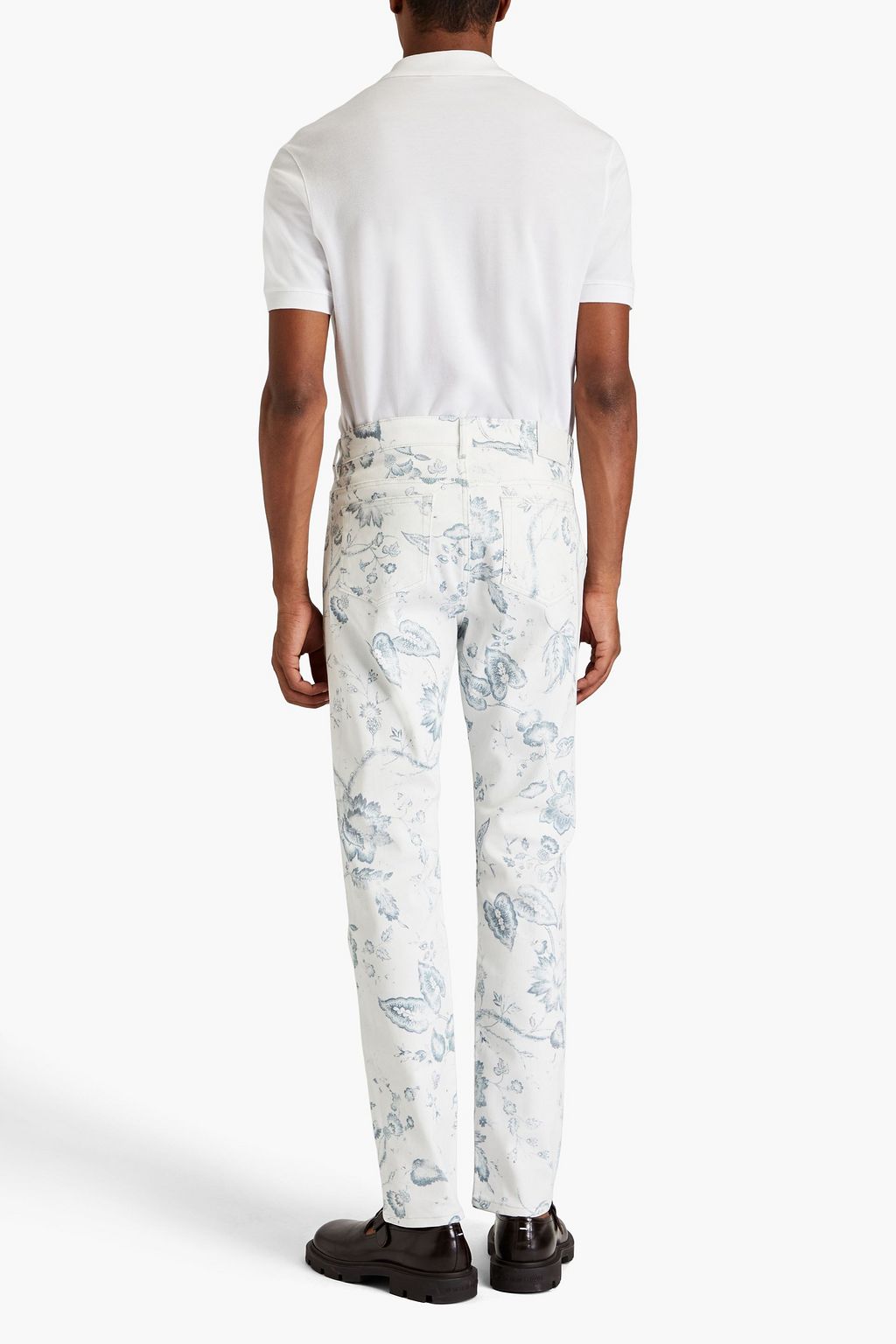 ERDEM Oliver slim-fit floral-print denim jeans